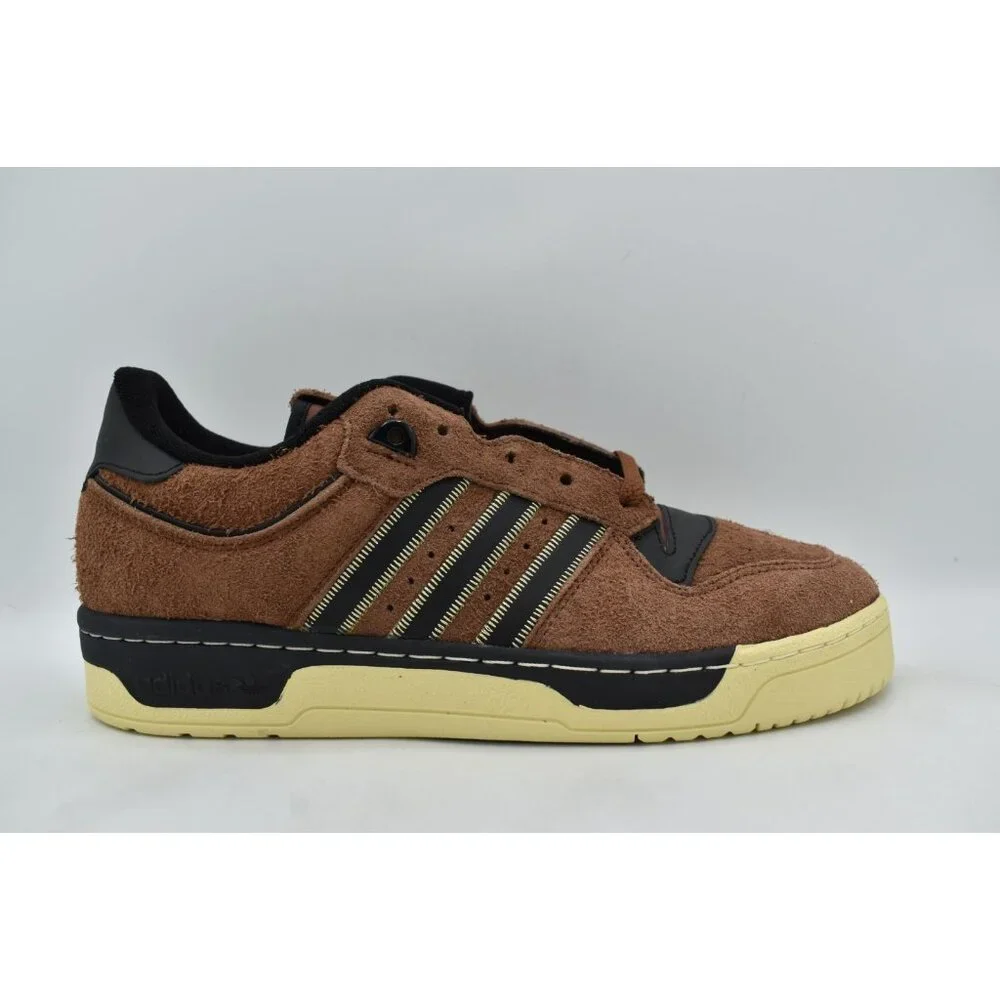 Adidas Originals Mens Size‎ 9.5 Rivalry 86 Low Brown Black Suede Sneakers Shoes